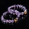 Vendas Diretas da Fábrica Pulseiras Naturais de Ametista Nove Fogo Roxo para Homens e Mulheres, Uma Contas e Uma Fio São Todas Cenários
