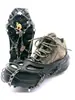 Crampons Antiderrapantes Coberturas de Sapato Espinhos para Escalada na Neve Corrente de 8 Dentes Aço Manganês Equipamento Simples para Exterior Garras de Gelo e Neve