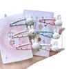 Grampo de Cabelo Miffy Coelho Bolinhas Doce e Fofo Desenho Animado Menina Acessório Lateral Franja Coração Grampo Versátil Novo Estilo