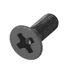 Tornillo de Cabeza Avellanada Phillips de Acero Inoxidable 304 Chapado en Zinc Negro Tornillo de Máquina de Cabeza Avellanada M1-M6 Instrumentos de Precisión Sujeción Fuerte Duradero