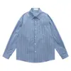Ropa de Guangzhou 2025 Otoño Casual Americano Color de Contraste Cuadros Manga Larga Camisas para Hombres y Mujeres Sueltas Casuales Camisas y Chaquetas