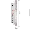 Haohan porta antifurto porta de madeira corpo de fechadura de impressão digital anti-cartão anti-colisão gancho removível gancho falso corpo de fechadura de impressão digital todo em aço dedo semi-aço