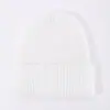 Moda Otoño Invierno Color Sólido Gorro de Punto para Niños Versátil Cálido de Lana para Bebé Casual Redondo de Cúpula Gorro de Tejer Venta al por Mayor