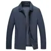 Outono e inverno novo casaco masculino de lapela para meia-idade moda executiva jaqueta coat confortável respirável fornecimento de empréstimo