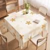 Mantel de mesa cuadrado de PVC impermeable a prueba de aceite anti-escaldaduras lavable sin lavar mantel de mesa cuadrado tapete de mesa lujo ligero alta gama mantel de mesa para mesa de té