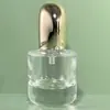 Bomba de Polvo de 18 Dientes con Boquilla de Spray Externa, Cubierta Exterior Dorada Electroplateada, Cabezal de Bomba Dosificadora para Loción, Accesorios para Cabezal de Bomba de Botella de Cuidado de la Piel