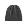 Cachemira 2026 Otoño/Invierno Nuevo Unisex Color Sólido Engrosado Cálido Moda Borde Enrollado Tejido Sombrero Casual