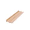 Rack de armazenamento de parede de madeira maciça Laminado não perfurado Prateleira de parede montada na parede Prateleira decorativa de parede de TV