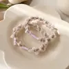 Elástico de Borracha Infantil Kuromi Fofo Alta Elasticidade Sanrio Não Machuca o Cabelo Faixa de Cabeça para Bebê Faixa de Cabelo Corda Colorida