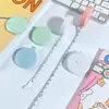 Cinta métrica pequeña portátil de colores macarrón, mini regla estilo nórdico, multifuncional, precisa, linda, para medir medidas corporales, regla de cuero suave