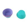 Molde Redondo de Silicona para Pastel Multicolor Opcional Base Redonda de Silicona Molde para Muffins Logo de Invitado Imprimible