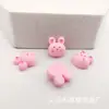 Mini Trompete Desenho Animado Coelho Fofo Comida Torrada diy Cola de Creme Capa de Celular Grampo de Cabelo Lope Material de Resina