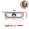 Tampa de Grade de Ventilação Redonda de Aço Inoxidável para Gabinete de Esgoto Guarda-roupa Tampa de Ventilação com Borda Chanfrada para Furo de 19mm