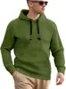Ropa de hombre transfronteriza para otoño e invierno, sudadera con capucha informal de hombre versátil de color liso con patrón de cuadros y manga raglán texturizada