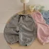 Pantalones Jogger Unisex para Niños Estilo Primavera, Pantalones Deportivos de Color Sólido, Holgados Casuales con Puño Otoño -810503