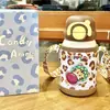 Urso Pequeno Luta Louca Série Zoo Crianças Caneca Térmica Escola Jardim de Infância Especial Grande Capacidade Copo de Água Personalização
