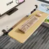Bandeja para teclado, instalación sin taladro, clip de riel deslizante de cajón, tablero de extensión para escritorio de computadora, soporte de almacenamiento de ratón debajo del escritorio