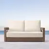 Sofá de Madeira Maciça à Prova d'Água Teak para Exterior Personalizado Casa de Pátio Antigo Jardim Terraço Externo Hotel B&B Móveis