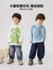 Camiseta de Manga Larga de Algodón Puro Estilo Europeo para Niños Otoño Ropa para Bebé 2026 Nueva Ropa Infantil Camiseta Básica de Moda para Niños