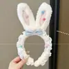 Linha do cabelo alta presilha de cabelo requintada atmosfera fofa faixa de cabeça adorno de cabeça estilo coreano feminina tiaras de cabeça de urso não apertam no elástico do cabelo