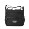 Bolsa Transversal Versátil Estilo Simples, Multicamadas, Tendência, Grande Capacidade para Mulheres, Adequada para o Dia a Dia e Viagens Leves, Bolsa de Ombro de Nylon