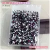 Rhinestones Irregulares de Fondo Plano para Uñas, 1440 Piezas, Venta al por Mayor, Cristales de Vidrio Mixtos en Color Blanco Transparente y Champaña, Decoraciones para Uñas
