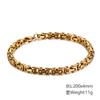 Moda Transfronteriza Europea y Americana Trendy Pulsera de Acero al Titanio para Hombre Hecha a Mano Cadena Imperial Acero Inoxidable con Forma Joyería Simple al por Mayor