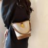Bolso Coreano de Nicho para Mujer 2026 Nuevo Modelo Bolso Cubo Versátil de Alta Gama Bolso Cruzado de Hombro Patchwork