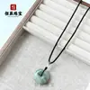 Colgante Verde Tianshan Colgante de Dibujos Animados de los Doce Zodíacos Hebilla de Paz Colgante en Blanco Colgante de Jade Collar de Jade Colgante de Jade