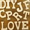 Zakka Comestibles Bricolaje Ensamblado 26 Letras Inglesas de Madera Suministros para el Hogar Manualidades de Madera Colgante Decorativo