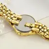 Pulseira de Aço Transfronteiriça com Diamantes e Mosquitinho Elementos Hip-Hop Relógio Feminino Liga de Zinco Ouro Tricolor Corrente de Relógio a Quartzo Atacado