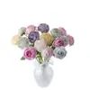 Ins Macaron Rosa Flores Artificiais Fabricante Decoração de Casa Buquês de Casamento Arranjos Florais Paredes de Flores Flores Artificiais Atacado