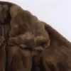 Chaqueta Corta de Solapa con Efecto de Piel Sintética para Mujer Invierno Solapa Texturizada Estilo Transfronterizo Europeo y Americano Nuevo Estilo