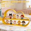 Decoração de Casa de Bonecas com Laço 3D Modelo de Armário Suporte de Exibição Multicamadas Brinquedo Bule Camada de Exibição de Perfume Prateleira de Exibição em Camadas