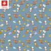 21 Piezas de Tela de Algodón Estampada de Otoño e Invierno, Animales de Dibujos Animados, Vestidos para Mujer y Niños, Bolsas, Tela para Manualidades DIY