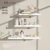 Decoração de Parede para Entrada de Sala de Estar de Ferro Forjado Montada na Parede Sem Furar Estante de Livros de Parede para Quarto Prateleira Única Rack de Armazenamento de Parede