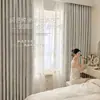 Cortinas Românticas Francesas Estilo Creme Chenille Dupla Face Blackout Novo Estilo 2026 Sala de Estar Quarto de Alto Padrão Proteção Solar Isolamento Térmico