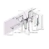 Dispositivo de controle de spray de cortina de ar, manifold de ar pressurizado, comutação de fornecimento de ar de canal duplo, sistema de controle de spray de cortina de ar da câmara de escape