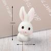 Micro decoração da paisagem bonito animal cartoon Bunny cenoura coelho Rabbit House bonito coelho resina creme acessórios de cola