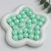 Dingyi 16mm Luna Fría Cuentas Redondas de Colores Cuentas Acrílicas Galvanizadas con Agujero Cuentas Sueltas Accesorios para Cadena de Teléfono Móvil DIY