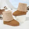 Chegada Nova Outono 2026 Comércio Exterior Tamanho Grande Feminino Casual Confortável Moda Europeia Americana Roupa Exterior Botas Tamanho Único