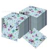MM014-ZJ primavera mariposa flor fiesta vacaciones cuadrado tejido fiesta vacaciones vajilla fiesta una vez