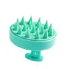Cepillo de Silicona para Champú Transfronterizo de Amazon para Uso en Casa, Peine Masajeador Multifuncional, Limpieza del Cuero Cabelludo, Baño, Lavado de Cabello y Herramienta para Rascar la Cabeza