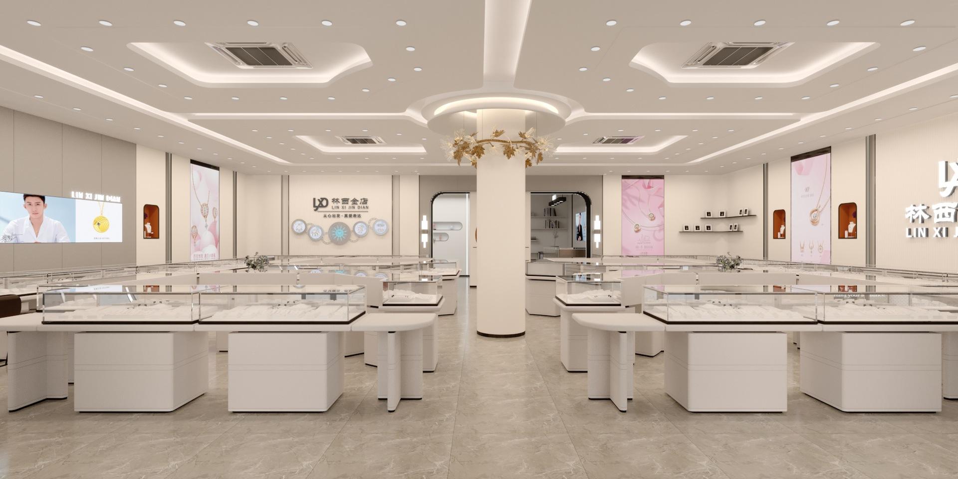 整店输出 珠宝店 货架展示柜003