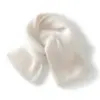 Bufanda Cepillada para Mujer 100% Cachemira Pura Más Fácil de Combinar Moda Casual Protección Cálida para el Cuello Tejida Perforada Bufanda Nueva