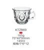 Tazas de Té de Flores Gruesas Resistentes al Calor para Exportación, Tazas de Té para el Hogar, Vasos para Cerveza, Tazas de Café, Vasos de Vidrio con Asas, Venta al por Mayor