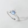 Anillo de pareja de princesa caballero, un par de anillos de plata esterlina, regalo Qixi, diseño de nicho, personalidad de moda simple y original