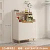 Armário de Chá de Madeira Maciça Aparador de Luxo Leve Armário Simples de Preparo Armário Lateral Integrado de Parede Armazenamento de Sala de Estar Armário Lateral Armário de Café