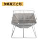 Parrilla de barbacoa plegable de acero inoxidable, horno de carbón, barbacoa de camping al aire libre, barbacoa de madera de carbón, horno doméstico para exteriores engrosado
