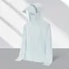 Ropa de Protección Solar de Seda Helada para Exteriores Estilo Pareja para Mujer UPF100+ Sensación Helada Ropa de Protección Solar Anti-UV para Hombre Casual para Exteriores